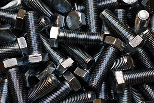 (10) Metric M20-2.5 x 60 Hex Head Cap Screw Zinc Plated Class 10.9 Bolts DIN 933