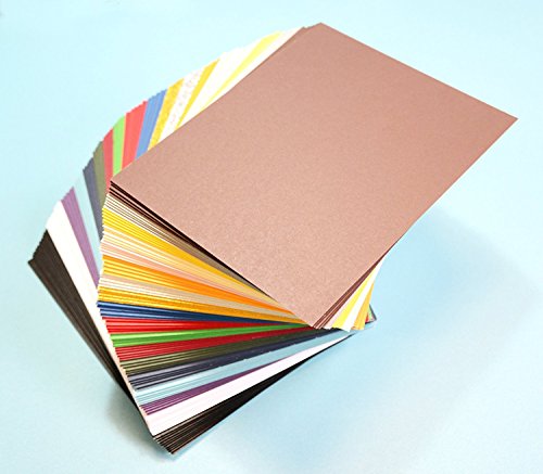 topseller100, Pack of 100 Mixed Colors 7.5"x9.5" Uncut Mat Board/Matboard Blanks for Framing/Crafting - Thumbnail 2