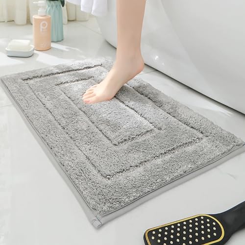 Dalina Textil - Alfombra De Baño Antideslizante,Alfombrilla De Baño,Multifuncional,Alfombra Ducha Baño Cocina Puertas De Entrada Pasillo Dormitorio Salon Modernas,Suave, 40 X 60 Cm, Gris Dalina Textil - Alfombra De Baño Antideslizante,Alfombrilla De Baño,Multifuncional,Alfombra Ducha Baño Cocina Puertas De Entrada Pasillo Dormitorio Salon Modernas,Suave, 40 X 60 Cm, Gris