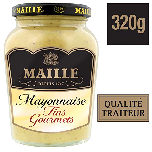 Maille Mayonnaise Nature Fins Gourmets Bocal 320 g - Lot de 3