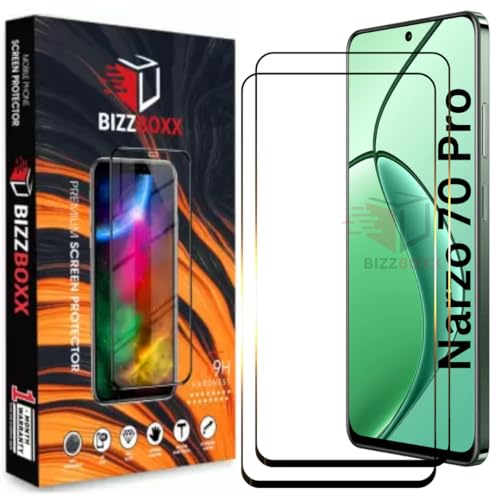 Image of Premium Screen Protector|Narzo 70 Pro 5G Smartphone|Tempered Glass Guard|Anti Static|Full Screen Coverage-Edge To Edge|9H Hardness|With Easy Installation Kit (Pack Of 2)
