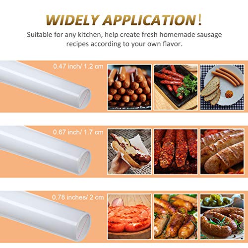 9 Pieces Sausage Stuffer Tubes Plastic Sausage Stuffer Funnels Grinder Stuffer Tubes Sausage Filling Tool For Size 5 Meat Grinder Food Grinder, 3 Different Size #TOP6