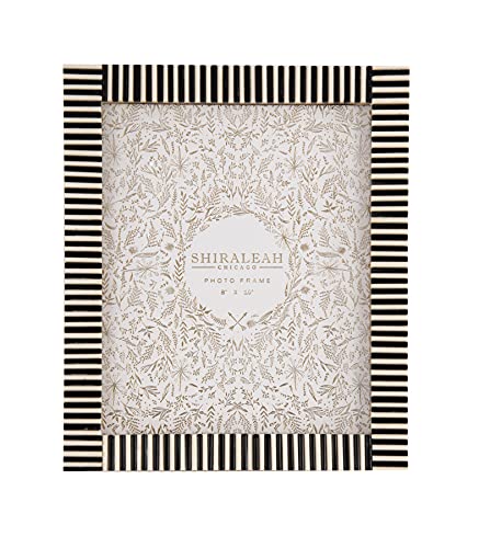 Shiraleah Black And White Striped 8X10 Gallery Picture Frame #TOP4