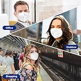 ctc connexions FFP2 Mask 20Pack Disposable FFP2/KN95 Dust Face Masks CE0598 Certified EN149 Standard 5 Layers Filter Protective Mask Individually Packaged - Image 7