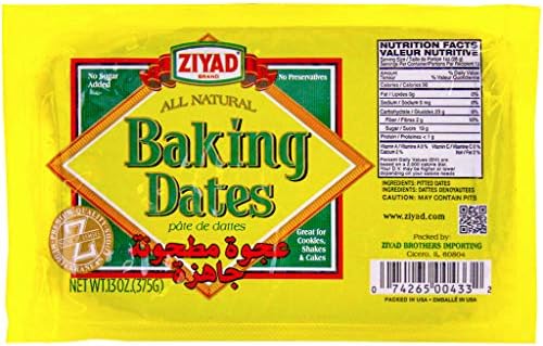 Ziyad Pure Date Paste - No Added Sugar, High Fiber - 13oz
