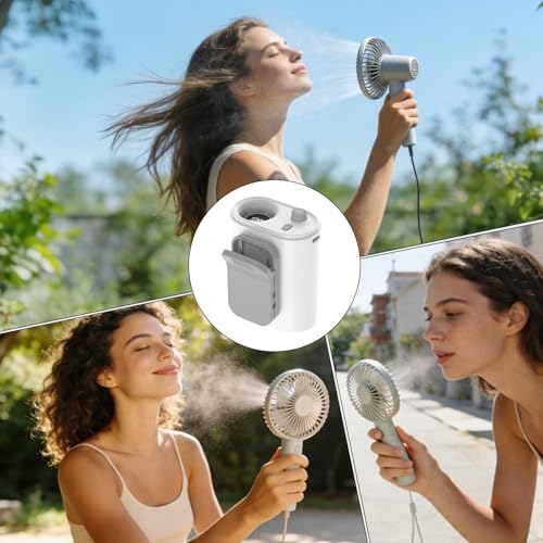 Ventilador de mano mini con pantalla digital para controlar el calor en tu dormitorio 5
