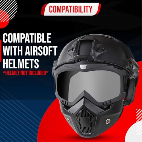 Btag Anti Scratch UV Protective Motorcycle Face Mask with Detachable - Image 5