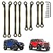 CrazyHobby Brass Linkage High Clearance Links Set Upgrades Parts for Traxxas TRX4M 1/18 Crawler (Black Gold)