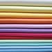 Mililanyo 16pcs 18 x 22 inches Cotton Fabric Premium Solid Precut Fabric Pure Quilting Fat Quarter Bundles Patchwork for Sewing DIY Craft