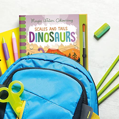 Scales and Tails - Dinosaurs, Mess Free Activity Book (Magic Water Colouring)