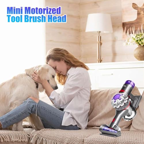 Miniatura 3 de Mini Cabezal De Cepillo Motorizado De Repuesto Para Dyson Aspiradoras V7, V8, V10, V11, V15, Sv10, Sv11, Sv12, Sv14, Cabezal Limpiador Pequeño Para Colchón, Tapicería, Antienredos