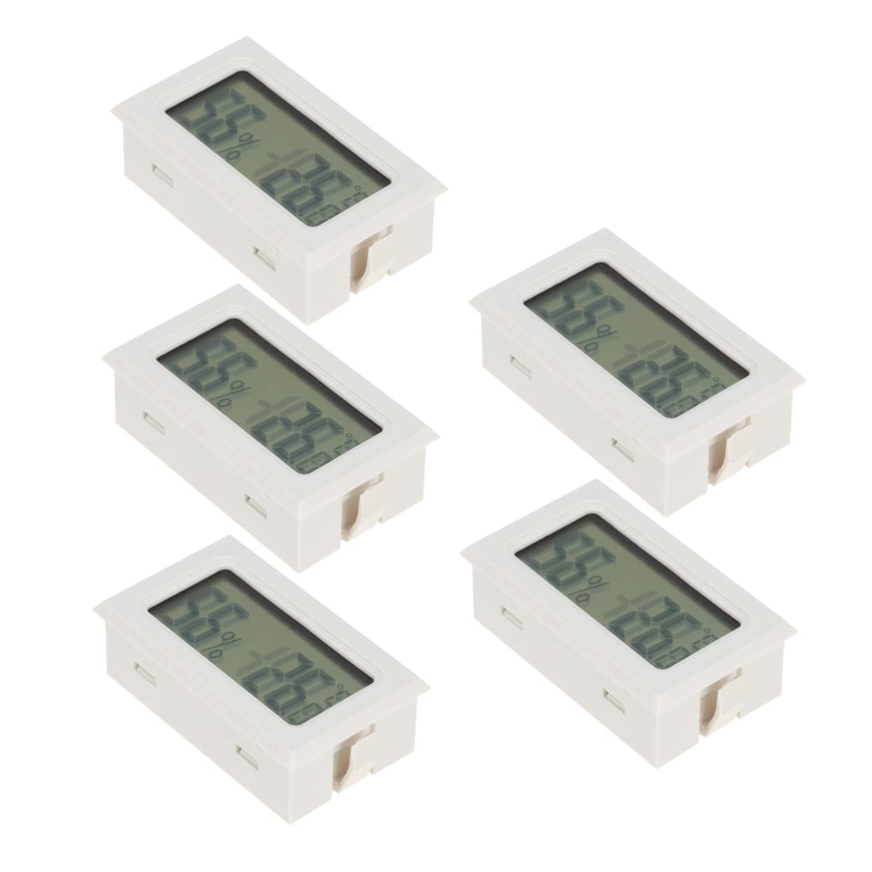 BESPORTBLE 15pezzi Termometro Igrometro Wireless Mini LCD per Terrari e Frigoriferi Misuratore di Temperatura e umidità per Rettili e Animali Domestici Realizzato Materiale Alta Stabilità e