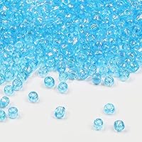 36x Perle Di Vetro Di Imitazione Rotondo, Mare Blu 6 Mm - Foto 4