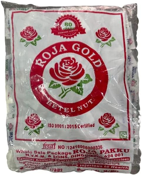 Roja Supari | Betel Nut | Pakku | Mouth Freshener | Adike | Thamboolam Purpose | A++ Grade (Pack of 50 Sachets x 2 Pcs = 100 Sachets), 100 Gram
