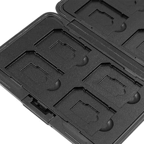 NUZAMAS Caixa de armazenamento de cartão de memória, de alumínio, resistente a choques, porta-cartõe