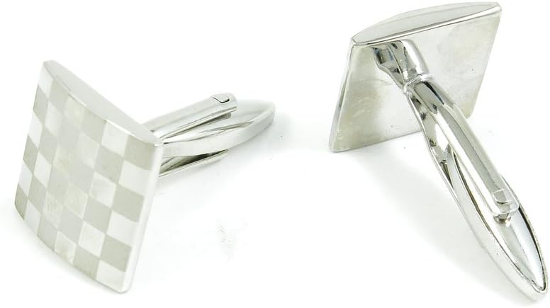 Cufflinks Cuff Links Fashion Mens Boys Jewelry Wedding Party Favors Gift GNS058 Laser Grid
