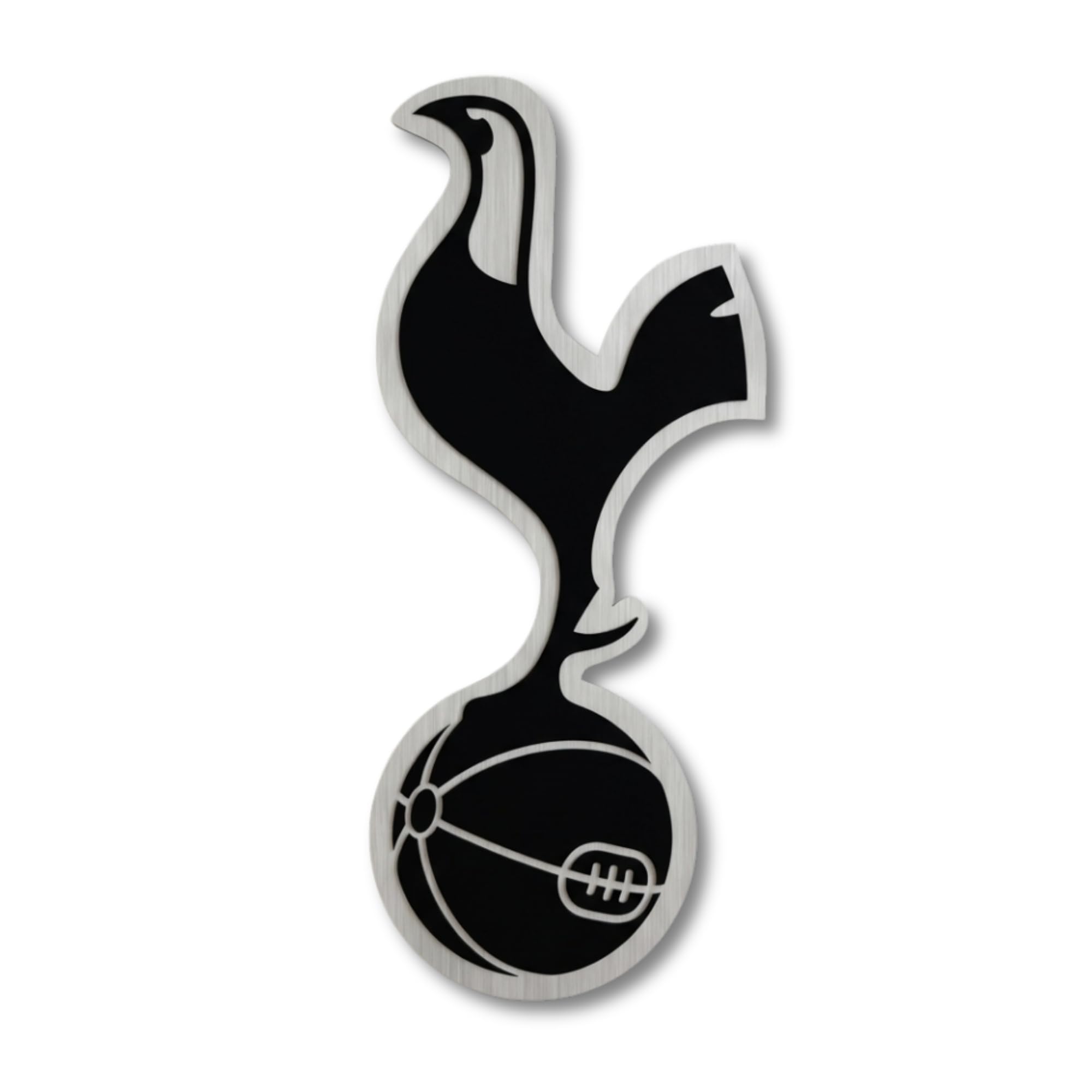 Fan Decor Tottenham Hotspur Wall Plaque – Officially Licensed Spurs Aluminium Wall Art – 49 x 21cm with Hanging Kit – Spurs Gifts for Men, Boys and Fans – Bedroom, Gaming Room and Man Cave Decor