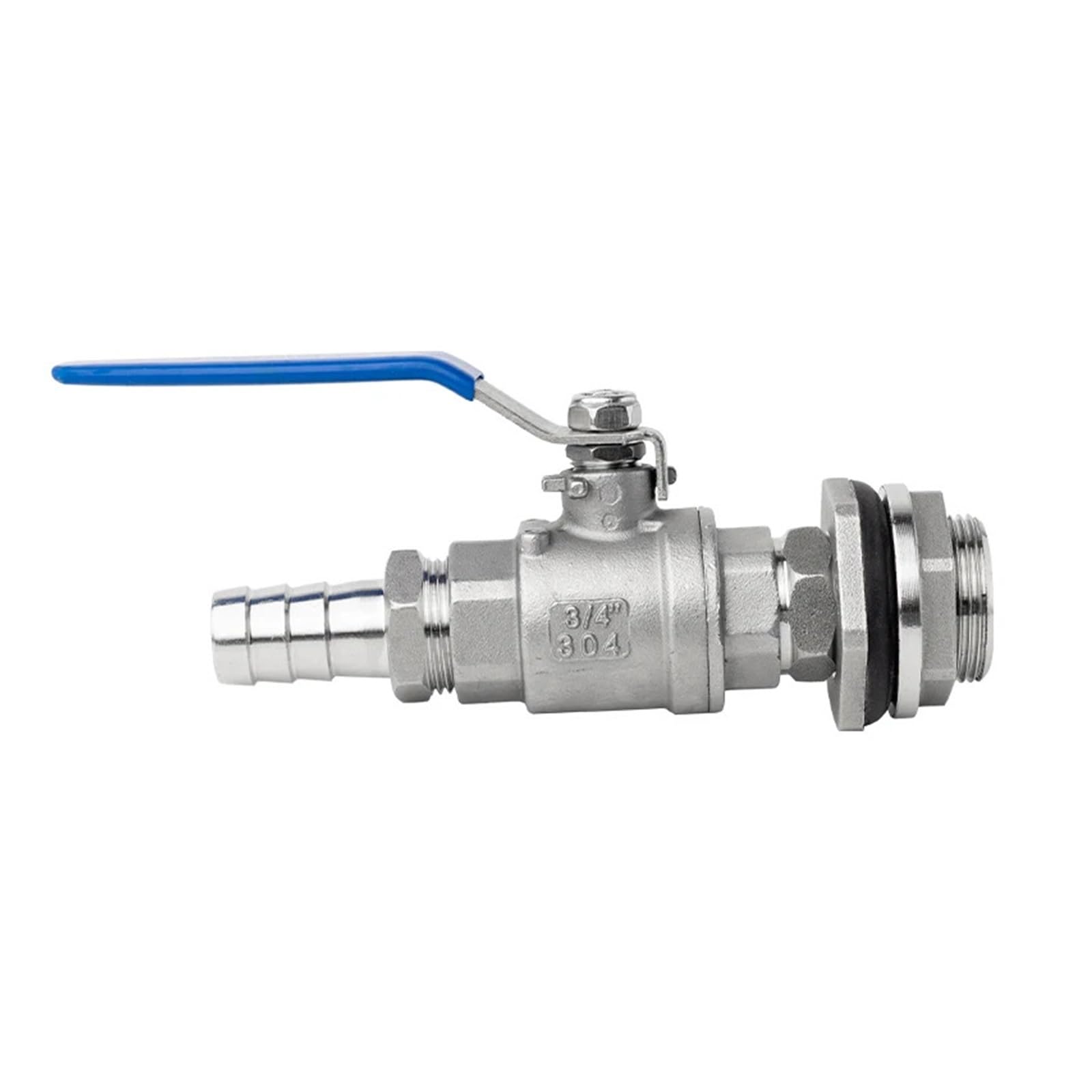 Robinet à boisseau sphérique 1/2 pouce en inox 304 pour cuve et tuyau 14mm