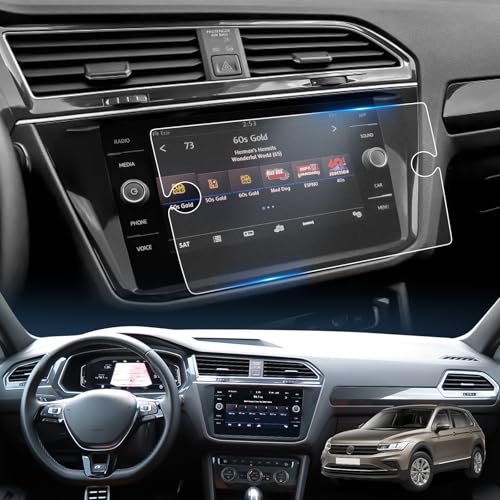 Protection verre trempé 9H anti-rayures pour écran Tiguan II