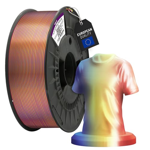 Winkle Filament PLA Silk 1.8 mm 1 kg Yellow, Blue and Red, 3D Printer