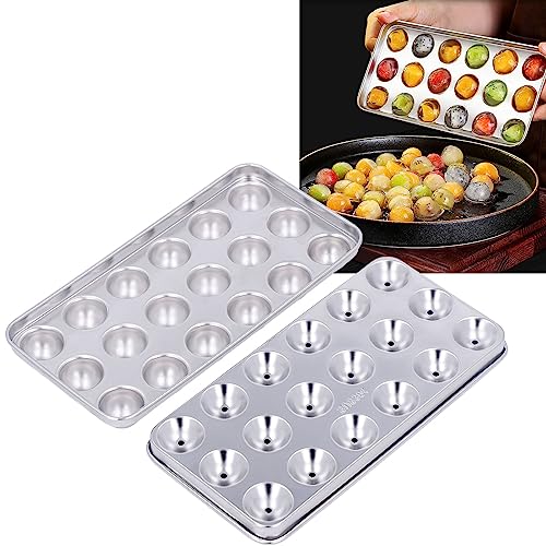 Bandeja para cubos de hielo redonda de acero inoxidable 304 miniatura 3