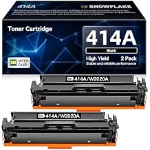 414A Toner Cartridges Compatible 414A W2020A Replacement for HP Color Pro MFP M479fdn M479fdw M454dw M454dn M479 M454 2 Black