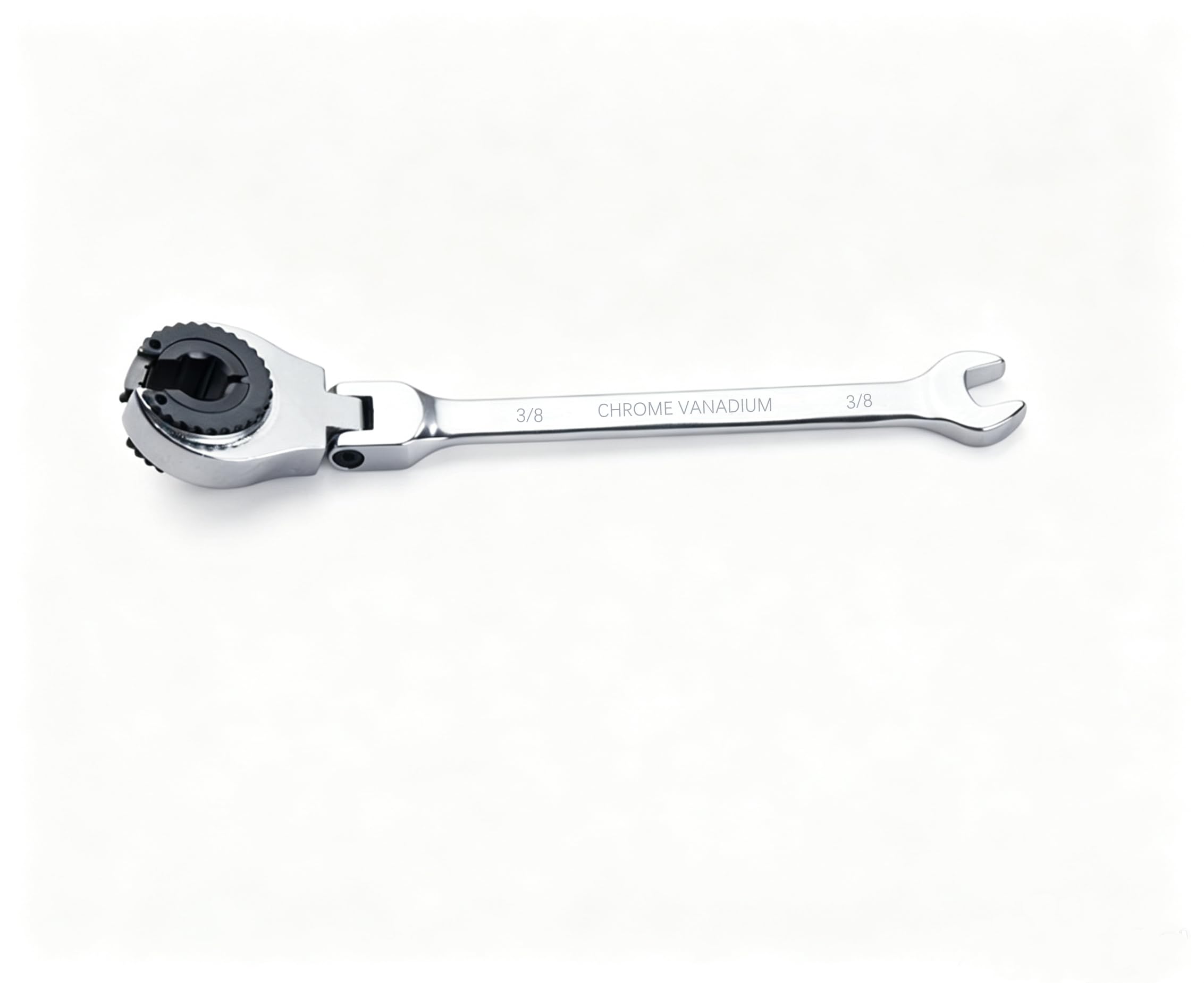 FLZOSPER 3/8-inch SAE Fix Tubing Wrench，Flex-Head Gear Wrench, Ratcheting Fix Combination Wrench Spanner