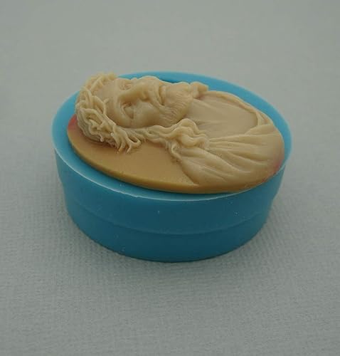 Miniatura 4 de FS Molde de silicona Jesús flexible para manualidades, joyería, resina, álbumes de recortes, arcilla polimérica (1.181 x 1.575 in).