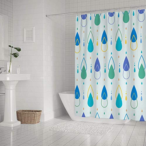 Rideau de douche imperméable pour éviter l'eau sur le sol de douche - 3