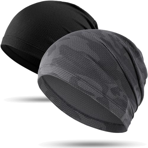 Image of WTACTFUL Cooling Skull Cap Breathable Mesh for Men Women | Lightweight Mesh Thin Quick-drying Moisture-Wicking Motorcycle Cycling Summer Sports Helmet Liner Hard Hat Liner