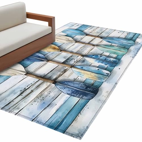 Tapete corredor Lake Paddle 2.7x5 ft antideslizante lavable miniatura 7
