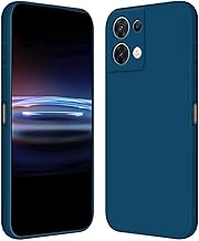 RankOne Coque pour Oppo Reno8 5G (6.43" inches) Étui en Silicone TPU Souple - Bleu Saphir