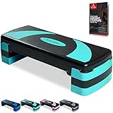 arteesol Stepper aeróbicos Fitness Stepper para Ejercicio, aeróbico Ajustable de 3 Niveles(10/15/20cm), Soporte de Carga de Superficie 250 kg, Adecuado para Ejercicio en el hogar/Gimnasio/Oficina