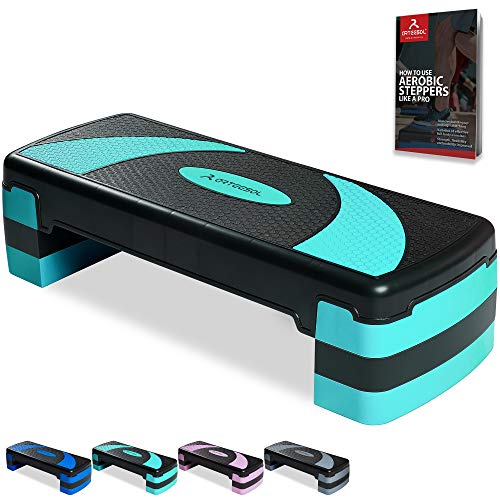 arteesol Stepper aer�bicos Fitness Stepper para Ejercicio, aer�bico Ajustable de 3 Niveles(10/15/20cm), Soporte de Carga de Superficie 250 kg, Adecuado para Ejercicio en el hogar/Gimnasio/Oficina