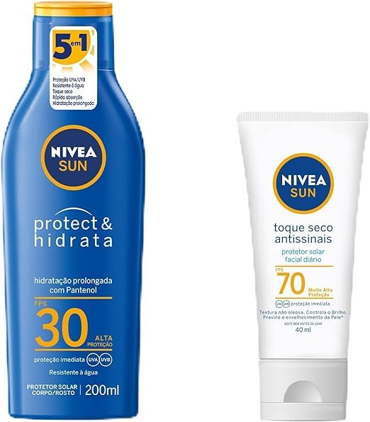 NIVEA SUN Protetor Solar Protect & Hidrata FPS 30 200ml + NIVEA S...