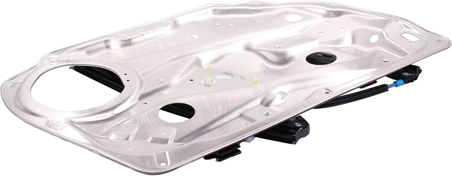 NewYall Front Left Window Glass Regulator with Panel for Mercedes C230 08-09, C250 10-14, C300/C350/C63 AMG 08-14, E250 14-16, E300 12-16, E350/E550/E63 AMG 10-16, E400 13-16