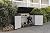 Keter Premier Jumbo 6.2 x 4.3 ft. Outdoor Resin Horizontal Storage Shed for Outdoor Yard and Garbage Bin Storage