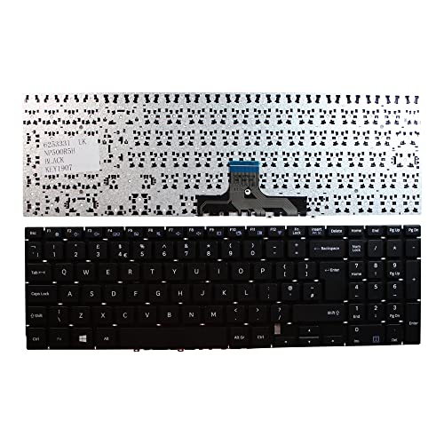Clavier portable de remplacement Samsung 500R5H-Y07 touche noire layout UK QWERTY
