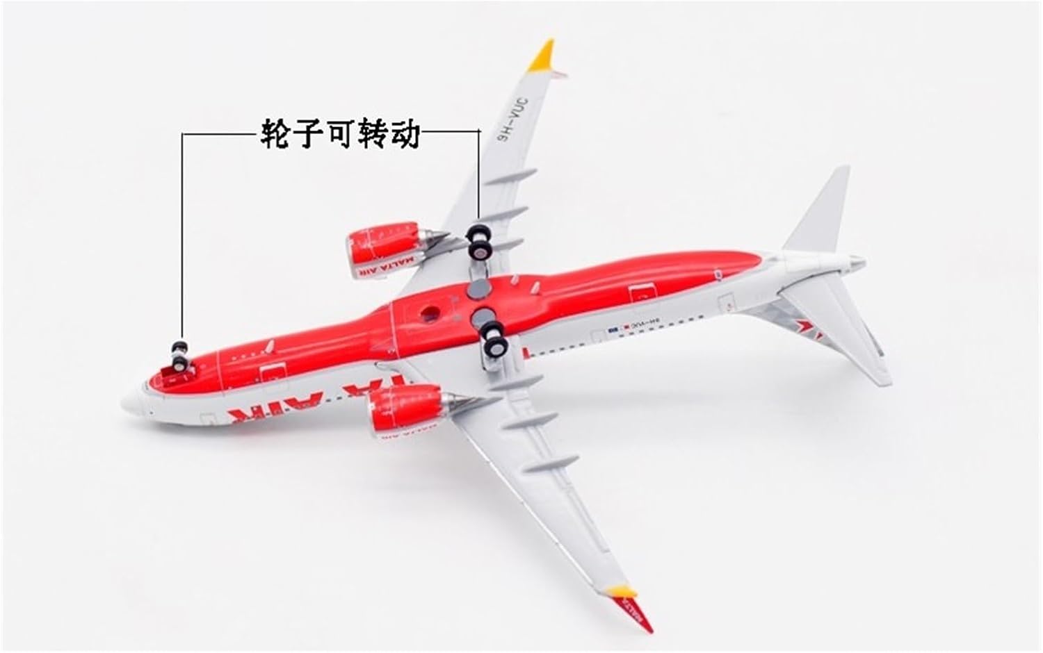 Die Cast Plane 1 400 for B737-MAX8 Airbus Static Metal Alloy Die Cast Scale Airplane Model Collection Display Finished Metal Airplane