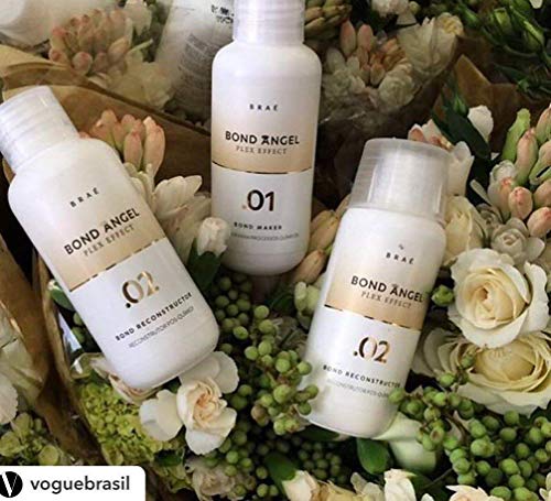 Bond Angel Plex Efeito, kit de tratamento para branqueamento e proteção de coloração para todos os t