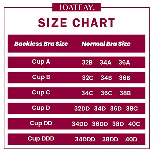 JOATEAY Strapless Backless Bra for Big Busted Women Sticky Invisible Underwire Bra Push Up Padded4