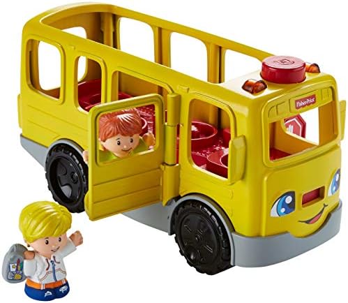 Fisher-Price Little People Musical Toddler Toy Sit with Me School Bus with Lights Sounds & 2 Figures for Pretend Play Kids Ages 1+ Years - 5