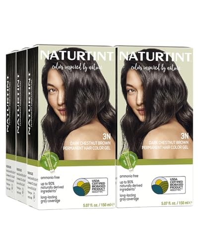 Naturtint 3N Dark Chestnut Brown Permanent Hair Color (Pack of