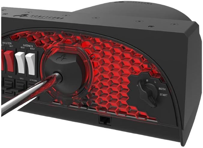 Vista 8 de Honeycomb Aeronautical Alpha Flight Controls Yoke con cuadrante de acelerador y concentrador USB 30 3 artículos
