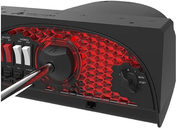 Honeycomb Aeronautical Sierra TPM Module with Trim Wheel Bundle with Alpha Flight Controls Yoke & Switch Panel (2 Items)