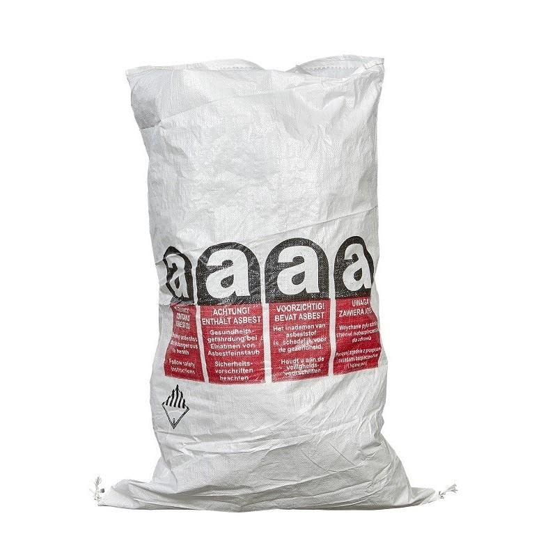 Sac Amiante avec sachet interne 80x120 | 30KG | 80L | Lot de 10 sacs | 10, 25, 50 et 100 produits disponibles | Avec double sac interne et transparent disponible | sacs amiante | sac à Amiante
