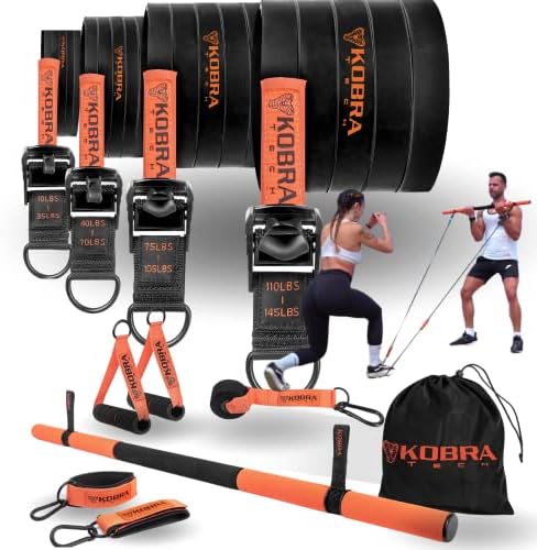 Premium Adjustable Resistance Bands Set for Working Out - Versatile Exercise Bands for Men & Woman - Full-Body Workout - Fitness Bands with Customizable Tension