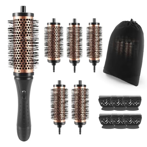 Brosse à cheveux ronde 3 tailles pour réussir son brushing sans s'emmêler