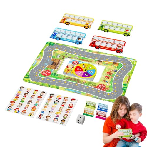 Parada de Autobús Games Matemáticas - Juego de Mesa de Puzzle de Matemáticas, Añadido del Juego Educativo | para Chicas Profesores de Aprendizaje para la Clase, Pero