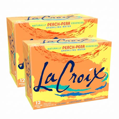 LaCroix Sparkling Water, Peach-Pear | 12 Fl Oz | Pack of 24